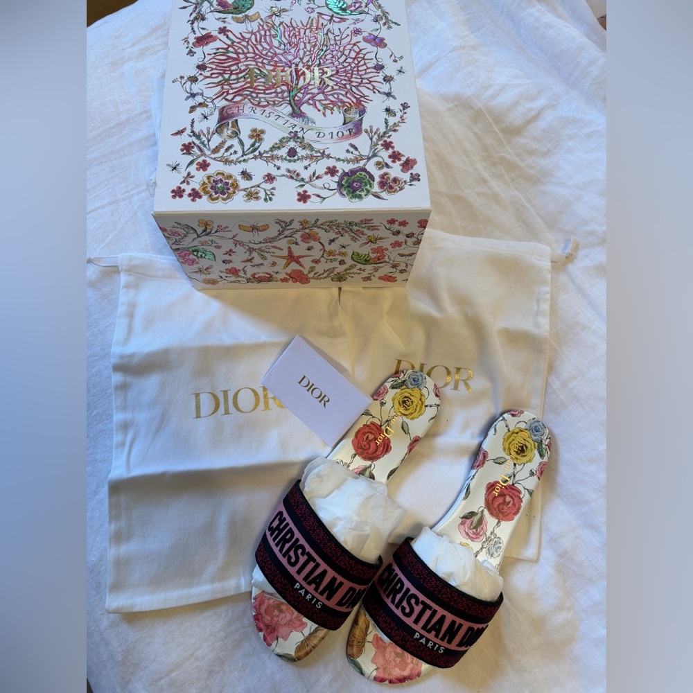 Nib Christian Dior Dway Slides Size 41 10.5